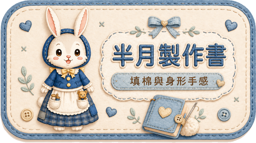 半月製作書 Teddy Castle 填棉與身形手感文章入口