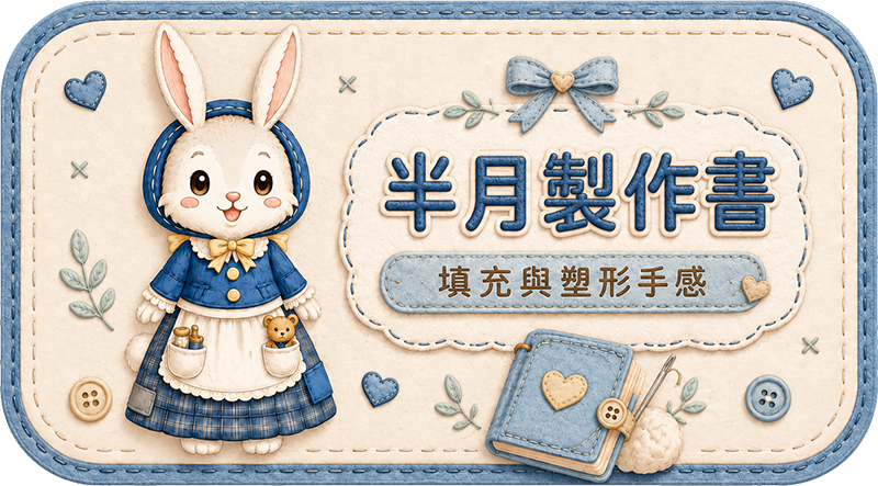 Teddy Castle 半月製作書｜填充與塑形手感 入口圖