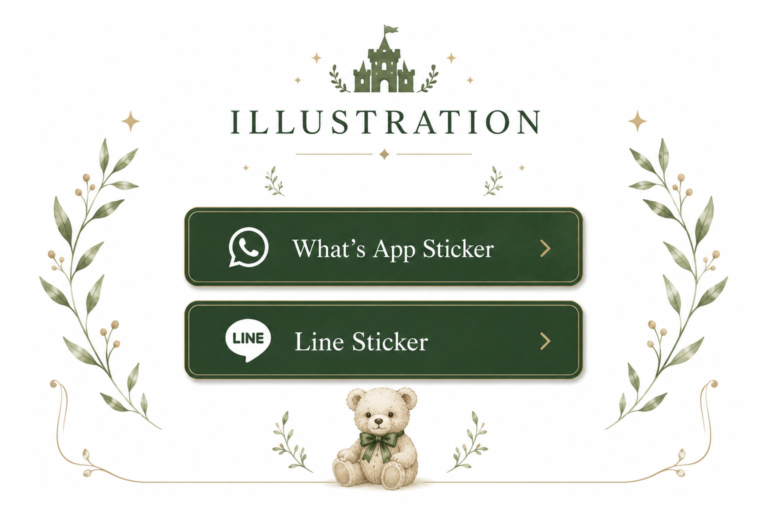 Teddy Castle Sticker
