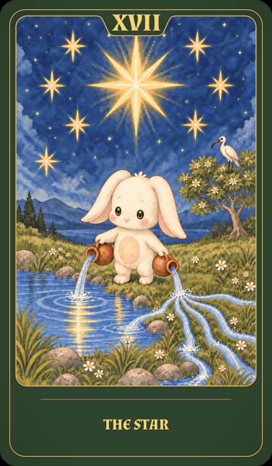 熊堡塔羅牌｜星星正式作品預覽